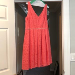 Pink knee length dress